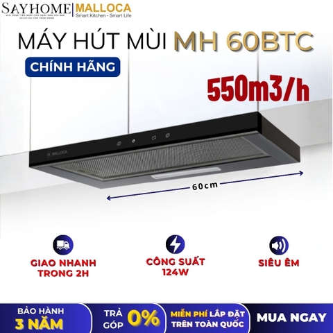 Máy hút mùi MALLOCA MH 60BTC âm tủ ray kéo - Hàng chính hãng