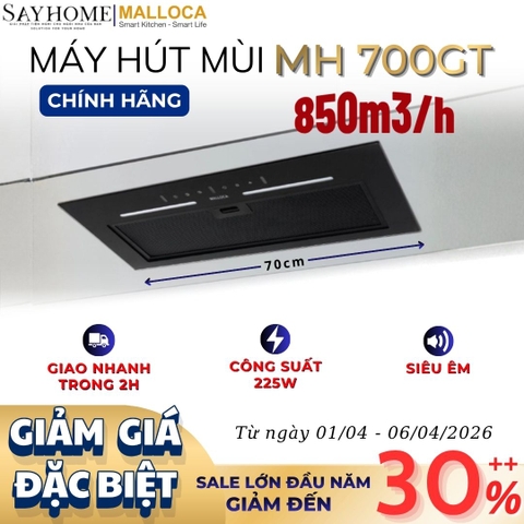 Máy hút mùi MALLOCA MH 700GT âm tủ - Hàng chính hãng