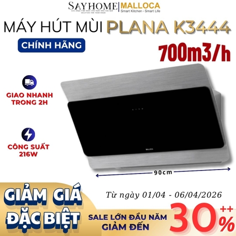 Máy hút mùi MALLOCA PLANA K3444 áp tường RANGE HOOD - Hàng chính hãng