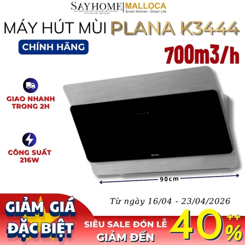 Máy hút mùi MALLOCA PLANA K3444 áp tường RANGE HOOD - Hàng chính hãng