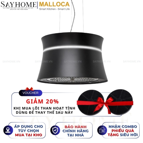Máy hút mùi Malloca SOPHIE K-500B treo độc lập - Hàng chính hãng Malloca