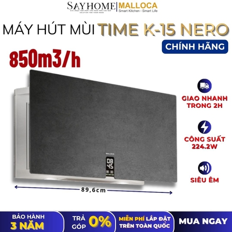 Máy hút mùi MALLOCA TIME K-15 NERO dạng TV - Hàng chính hãng