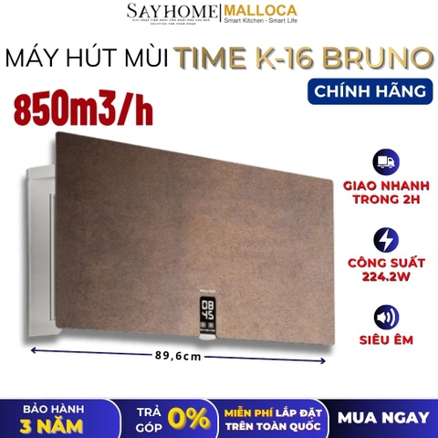 Máy hút mùi MALLOCA TIME K-16 BRUNO dạng TiVi - Hàng chính hãng