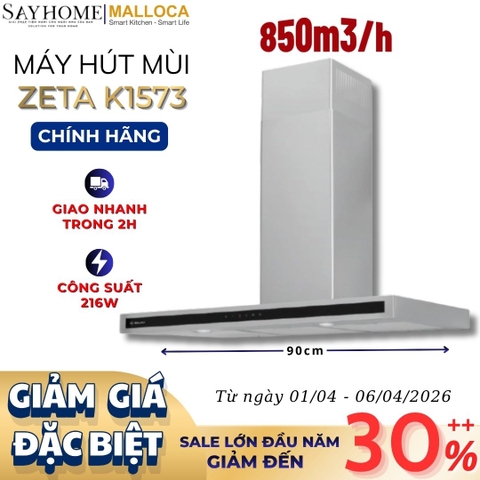Máy hút mùi MALLOCA ZETA K1573 chữ T RANGE HOOD - Hàng chính hãng