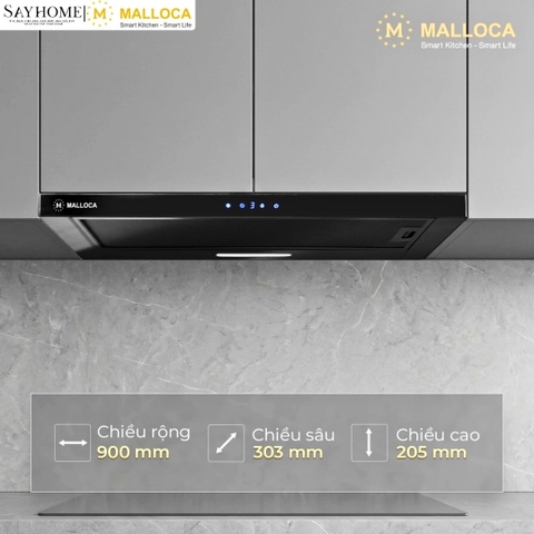 Máy hút mùi âm tủ ray kéo Malloca MH 90BTC tại thành phố Hồ Chí Minh
