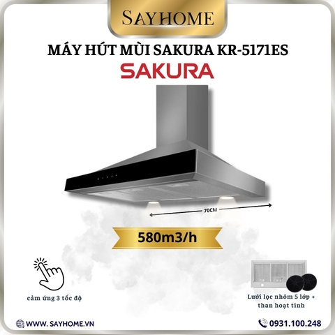 Máy hút mùi SAKURA KR-5171ES tại thành phố Hồ Chí Minh