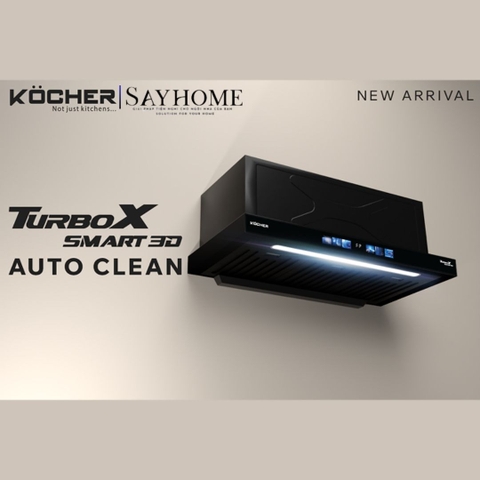 Máy hút mùi Kocher TURBO SMART 3D X3D-350D AUTO CLEAN - BH 3 năm