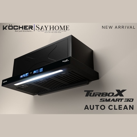 Máy hút mùi Kocher TURBO SMART 3D X3D-350D AUTO CLEAN - BH 3 năm
