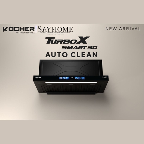 Máy hút mùi Kocher TURBO SMART 3D X3D-350D AUTO CLEAN - BH 3 năm