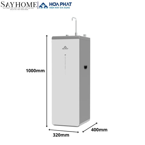 Máy lọc nước Hòa Phát HPA855 Hydrogen ion kiềm RO HyperS 12 lõi lọc
