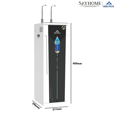 MÁY LỌC NƯỚC TỦ ĐỨNG VỚI 10 LÕI LỌC RO HÒA PHÁT HWBS1B1021T sayhome