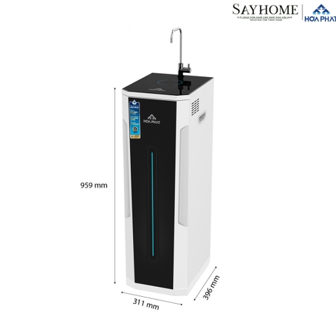 MÁY LỌC NƯỚC TỦ ĐỨNG VỚI 10 LÕI LỌC RO HÒA PHÁT HWS1B1022
