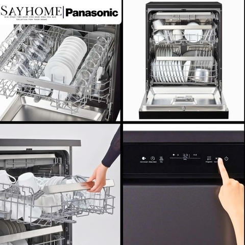 Máy rửa chén PANASONIC NP-FMK16XEVN độc lập 15 bộ chén dĩa
