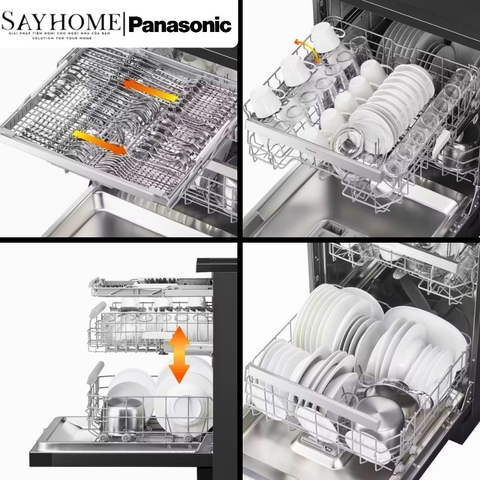 Máy rửa chén PANASONIC NP-FMK16XEVN độc lập 15 bộ chén dĩa