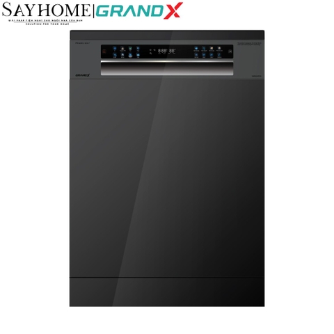 Máy rửa bát GrandX SMS8GX87B 16 bộ đồ ăn Châu Âu - Bảo hành chính hãng