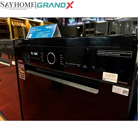 Máy rửa bát GrandX SMS8GX89B 16 bộ đồ ăn Châu Âu tại Thành phố Hồ Chí Minh