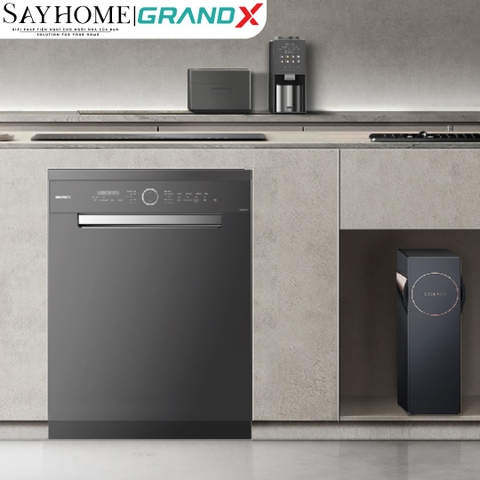 Máy rửa bát GrandX SMS8GX89G 16 bộ đồ ăn Châu Âu - Bảo hành chính hãng
