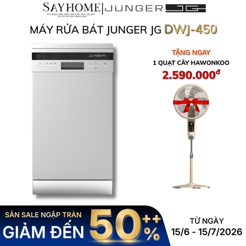 Máy rửa bát JUNGER JG Leopard DWJ-450 10 bộ đồ ăn Châu Âu - Hàng chính hãng