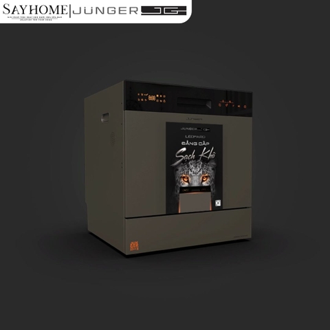 Máy rửa bát JUNGER JG Leopard DWJ-133-MS 12-13 bộ đồ ăn Châu Âu - Hàng chính hãng