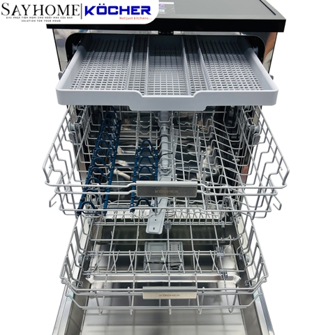 Máy rửa bát Kocher X16B 17 bộ đồ ăn Châu Âu - Bảo hành 3 năm