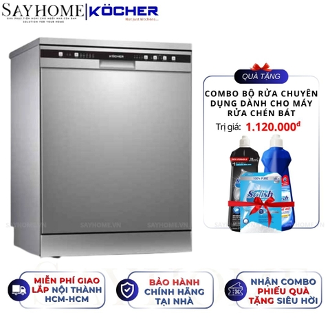 Máy rửa bát Kocher KDEU-8818 12 bộ đồ ăn Châu Âu - Bảo hành 2 năm