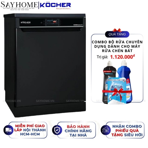 Máy rửa bát Kocher KDEU 8866S8 Series 8 15 bộ đồ ăn Châu Âu - Bảo hành 2 năm