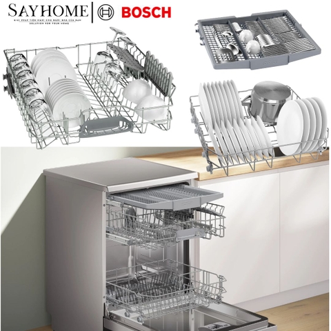 Máy rửa chén bát Bosch SMS4HMI07E Serie 4 độc lập 14 bộ chén dĩa tại thành phố Hồ Chí Minh