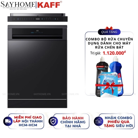 Máy rửa chén bát KAFF KF-BHMI815Y độc lập 17 bộ đồ ăn Châu Âu - Bảo hành chính hãng