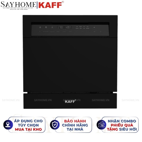 Máy rửa chén bát KAFF KF-BIV810S âm bán phần 10 bộ đồ ăn Châu Âu - Bảo hành chính hãng