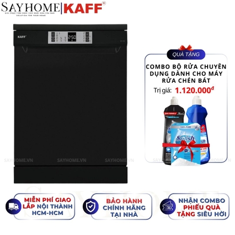 Máy rửa chén bát KAFF KF-CARYA1FB độc lập 16 bộ đồ ăn Châu Âu - Hàng chính hãng KAFF
