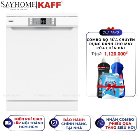Máy rửa chén bát KAFF KF-CARYA1FW độc lập 16 bộ đồ ăn Châu Âu - Hàng chính hãng KAFF