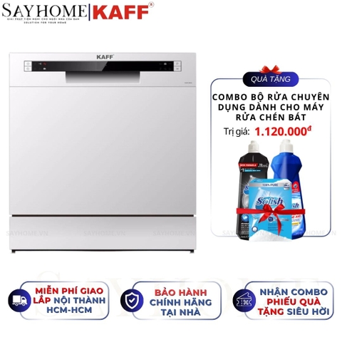 Máy rửa chén bát KAFF KF-SW800 độc lập 8 bộ đồ ăn Châu Âu - Bảo hành chính hãng 5 năm