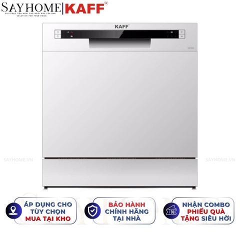 Máy rửa chén bát KAFF KF-SW800 độc lập 8 bộ đồ ăn Châu Âu - Bảo hành chính hãng 5 năm