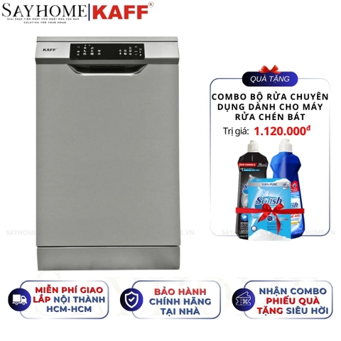 Máy rửa chén bát KAFF KF-W45A1A401J bán âm, độc lập 9 bộ đồ ăn Châu Âu - Bảo hành chính hãng 5 năm
