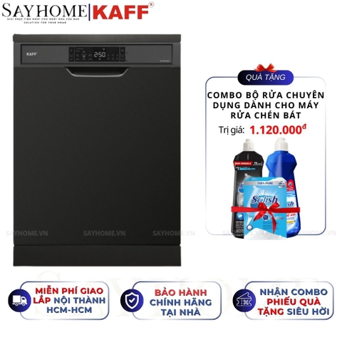 Máy rửa chén KAFF KF-SPA230 bán âm 15 bộ đồ ăn Châu Âu - Hàng chính hãng