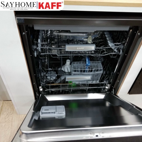 Máy rửa chén KAFF KF-SPA230 bán âm 15 bộ đồ ăn Châu Âu - Hàng chính hãng