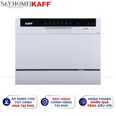 Máy rửa chén KAFF KF-W8001EU độc lập 6 bộ đồ ăn Châu Âu - Bảo hành chính hãng 5 năm