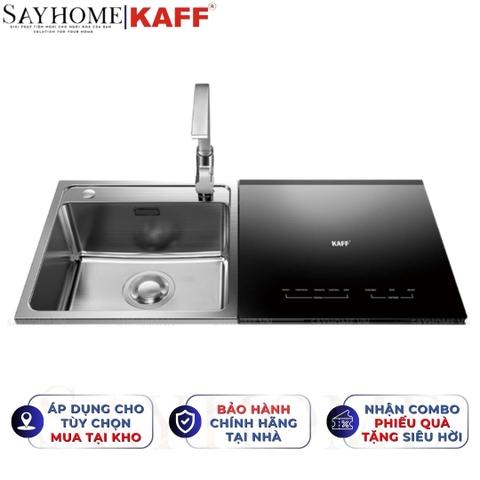 Máy rửa chén kết hợp bồn KAFF KF-SWM6 - Hàng chính hãng KAFF