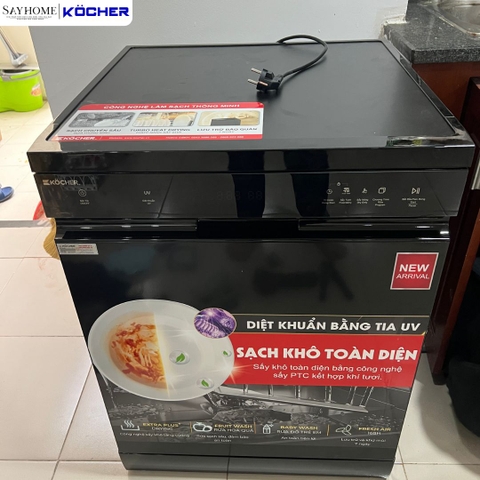 Máy rửa bát Kocher X15B PRO 17 bộ đồ ăn Châu Âu - Bảo hành 2 năm