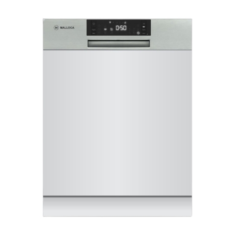 Máy rửa chén MALLOCA MDW14-S08SI âm tủ 14 bộ chén dĩa - Hàng chính hãng