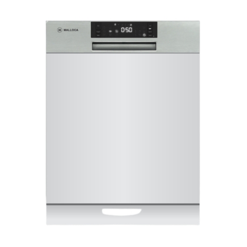 Máy rửa chén MALLOCA MDW14-S08SI âm tủ 14 bộ chén dĩa - Hàng chính hãng