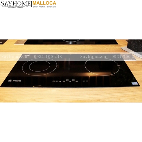 Bếp điện từ kết hợp đôi Malloca MH-02IR LB - Hàng chính hãng Malloca