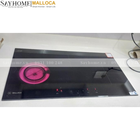 Bếp điện từ kết hợp đôi Malloca MH-03IR N - Hàng chính hãng Malloca