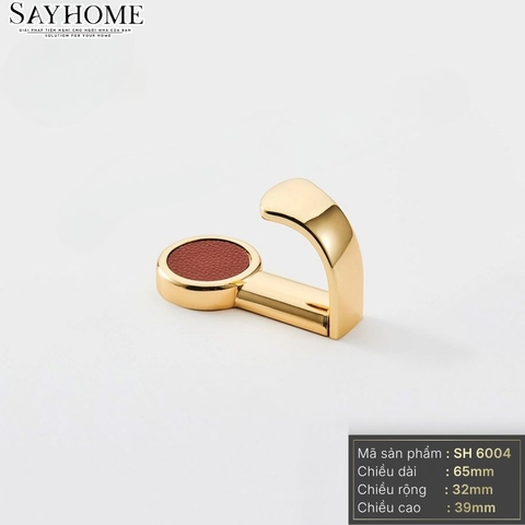 Móc treo hiện đại màu vàng gold SH6004