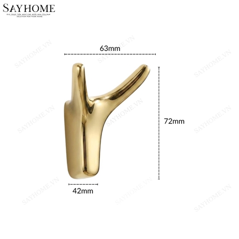 Móc treo hiện đại màu vàng gold SH60V08N tại thành phố Hồ Chí Minh