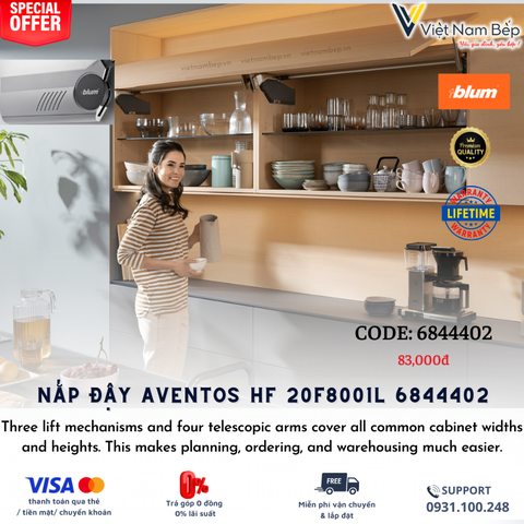 Nắp đậy hộp lực Blum AVENTOS HF 20F8001L 6844402