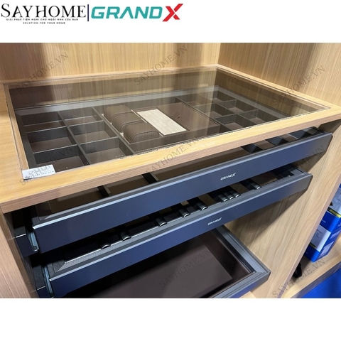 Ngăn kéo GrandX XM.80C/90C chuyên dụng đựng đồ trang sức bọc da cao cấp tại Thành phố Hồ Chí Minh