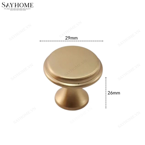 Núm tủ tân cổ điển vintage màu vàng và màu đồng SH1846 tại thành phố Hồ Chí Minh