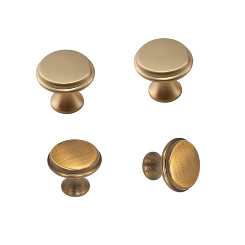 Núm tủ tân cổ điển vintage màu vàng và màu đồng SH1846