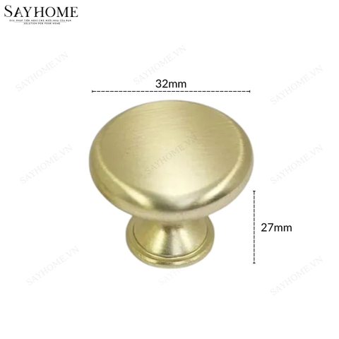 Núm tủ hiện đại màu vàng mờ và vàng đồng SH2329 tại thành phố Hồ Chí Minh